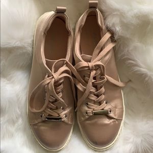 Aldo rose gold shoes